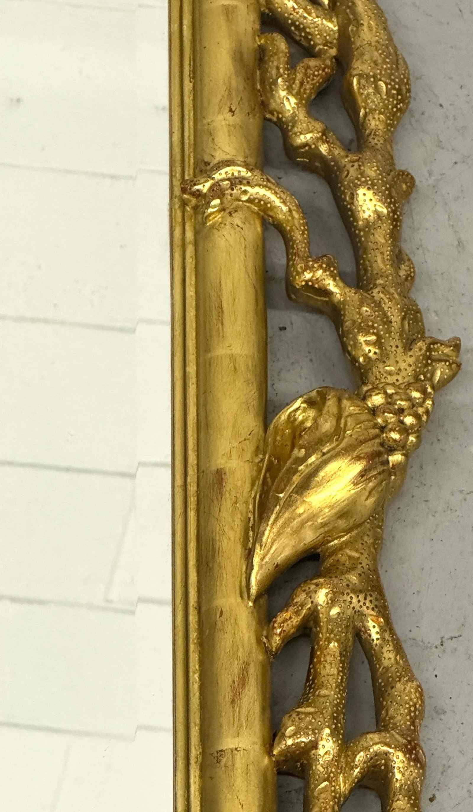 Extraordinary Pair of Italian Carved Giltwood Mirrors with Shell and Coral Motif - 9