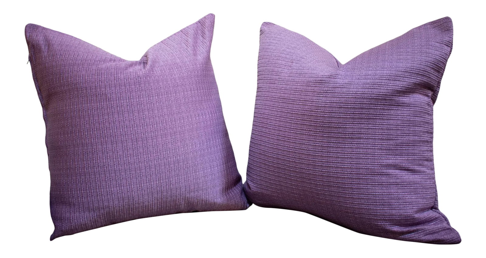 Custom Purple Ribbed Texture Pillows - a Pair (1 of 5)