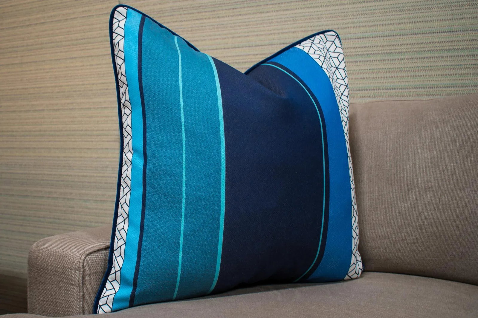 Custom Striped Pillows - a Pair - 4