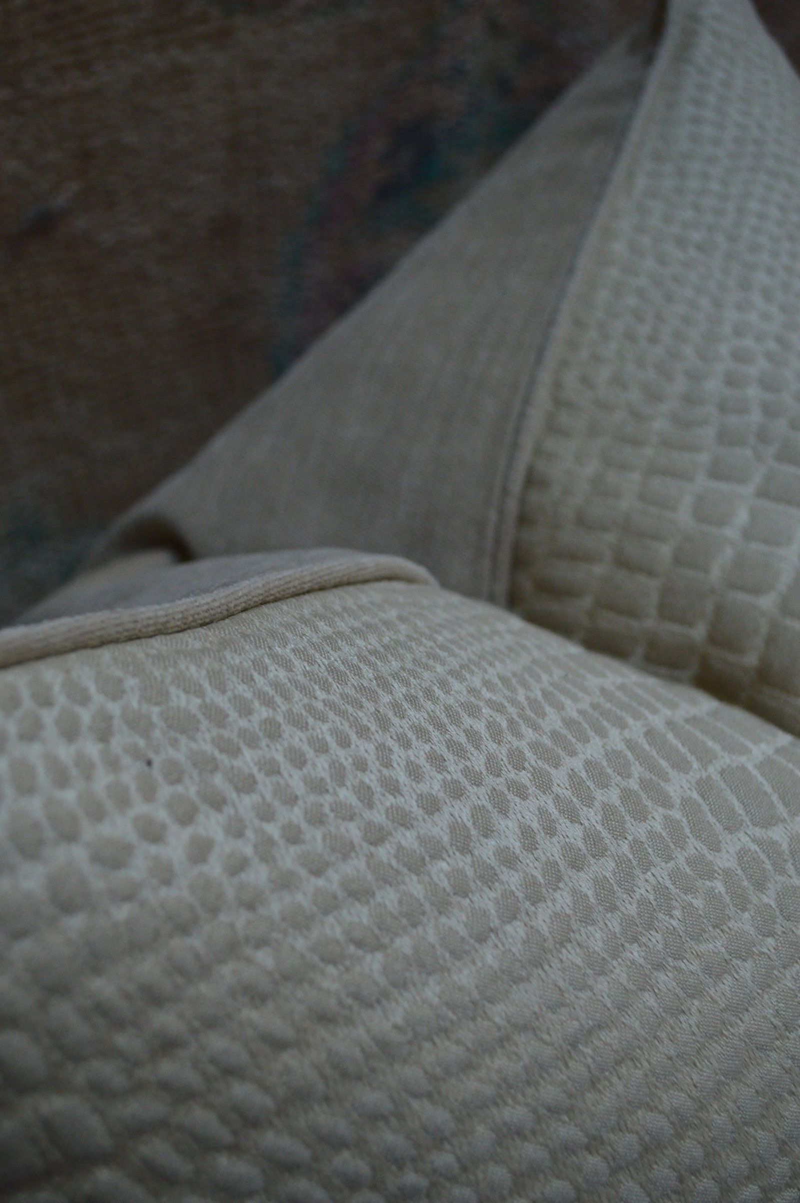 Faux Ivory Crocodile Pattern Pillows- a Pair - 4