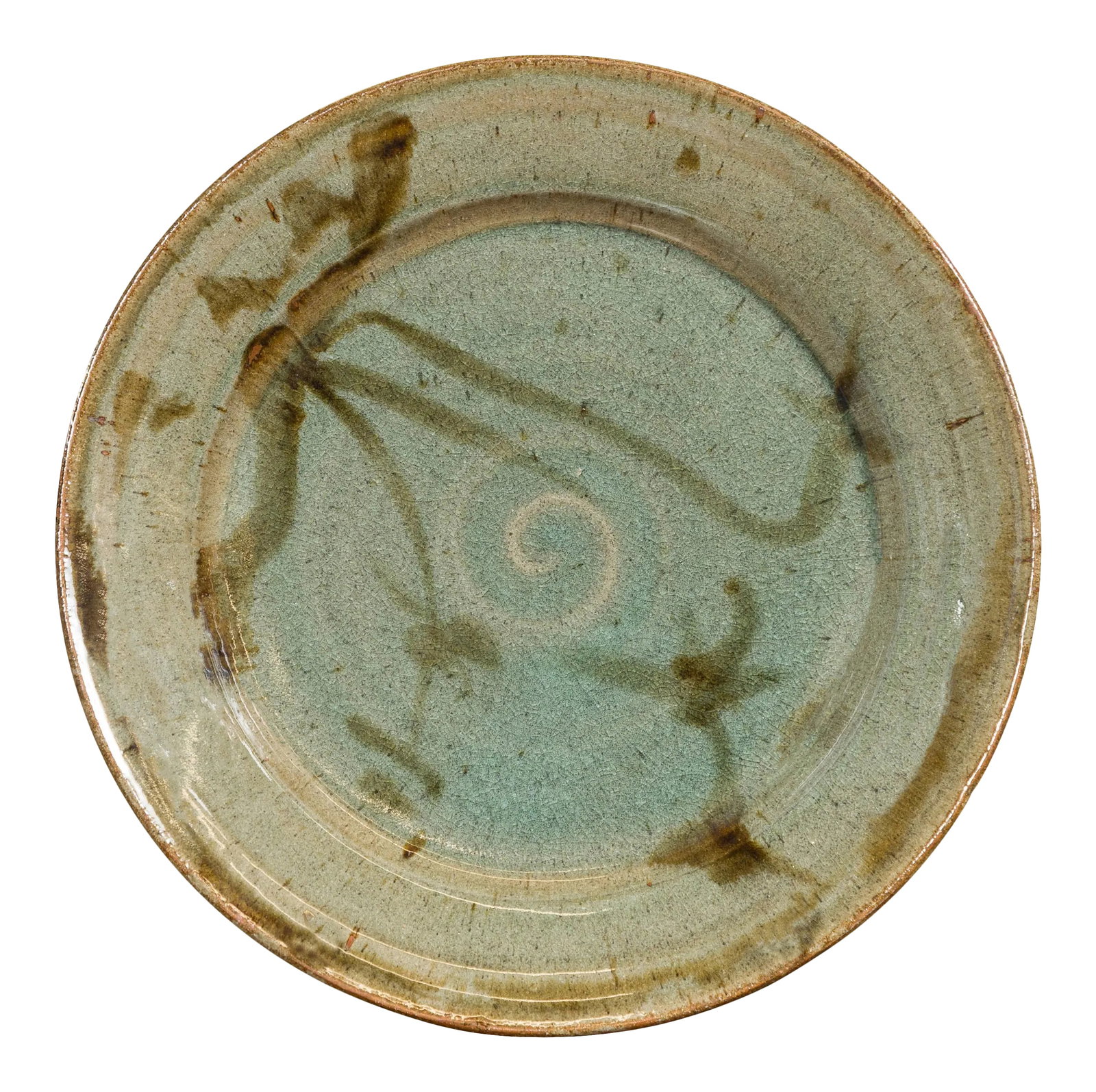 Thai Hand-Thrown Ceramic Charger from Chiang Mai with Hand Painted Decor (1 of 12)