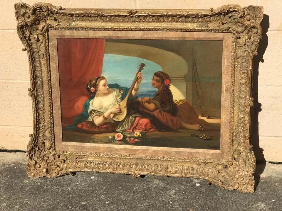 Late 19th Century Continental School Style Oil Painting on Canvas, Signed Raupp - 10