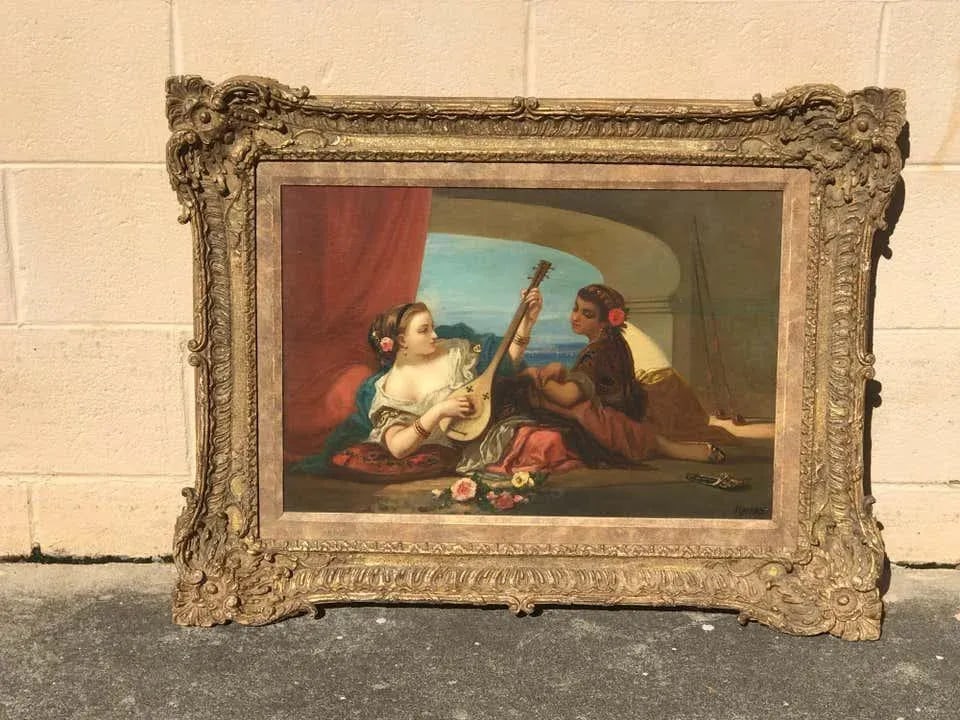 Late 19th Century Continental School Style Oil Painting on Canvas, Signed Raupp - 12