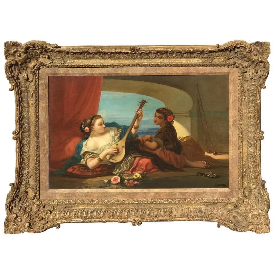 Late 19th Century Continental School Style Oil Painting on Canvas, Signed Raupp - 13