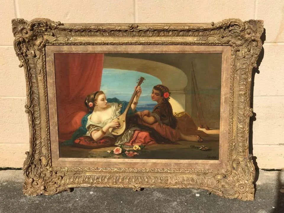 Late 19th Century Continental School Style Oil Painting on Canvas, Signed Raupp - 6