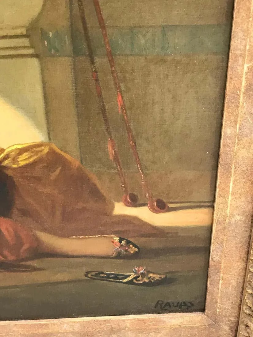 Late 19th Century Continental School Style Oil Painting on Canvas, Signed Raupp - 8