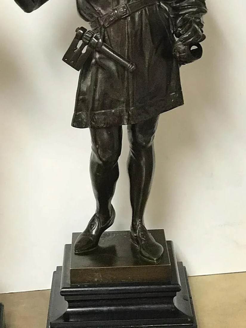 Late 19th Century Antique Bronzes of Standing Turks, Signed Guillot - a Pair - 11