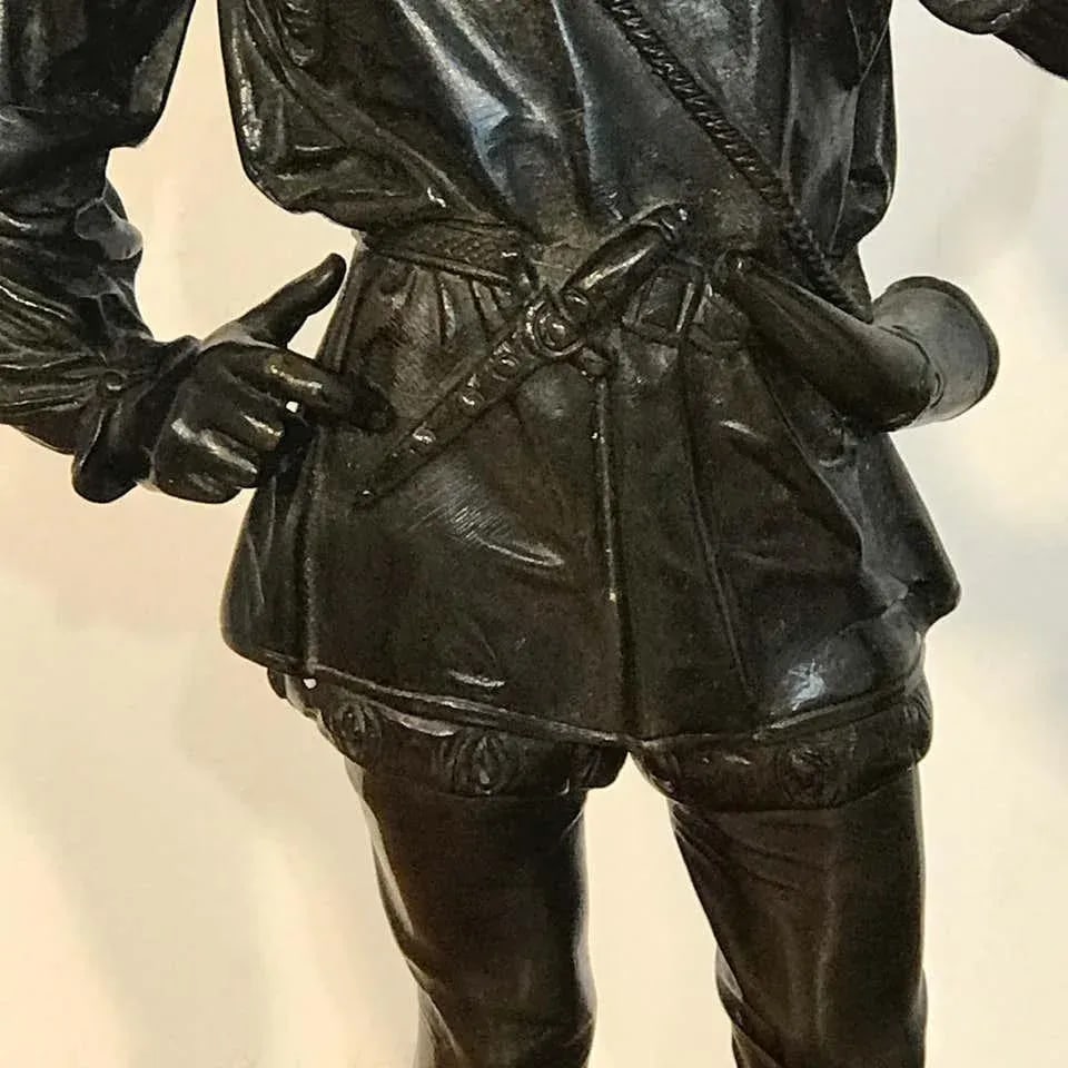 Late 19th Century Antique Bronzes of Standing Turks, Signed Guillot - a Pair - 4