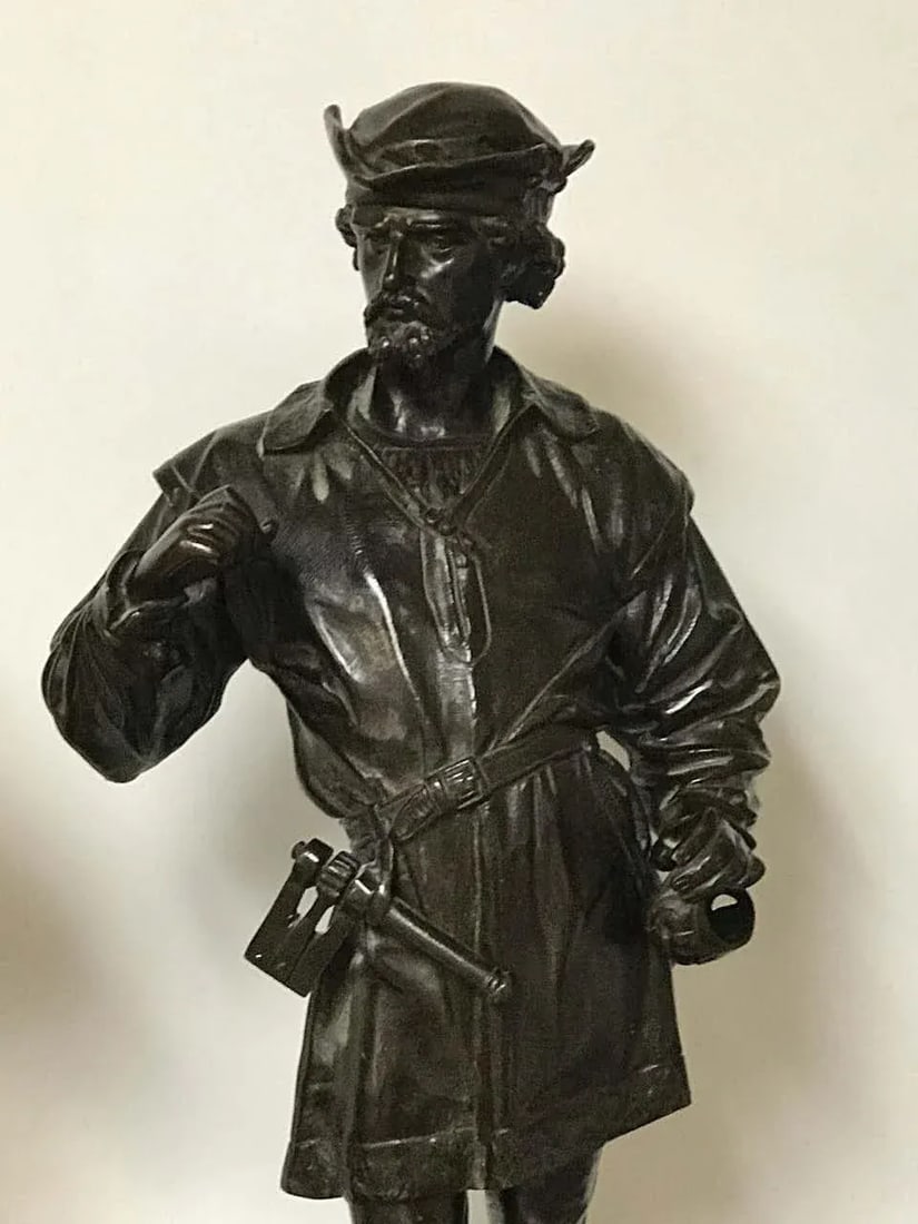 Late 19th Century Antique Bronzes of Standing Turks, Signed Guillot - a Pair - 5