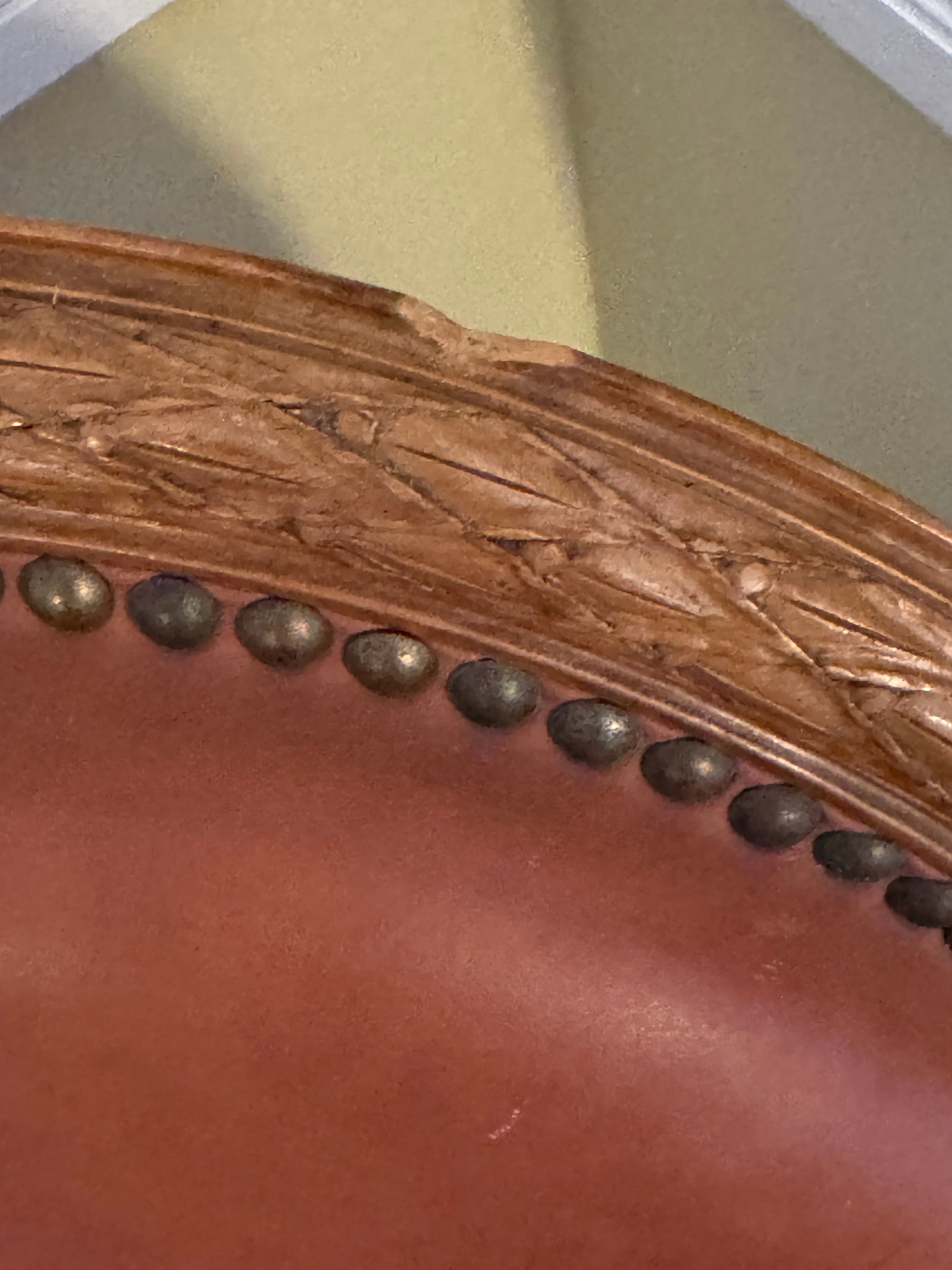 4-Piece French Louis XVI–Style Leather Seating Set "” Settee & 3 Armchairs - 15