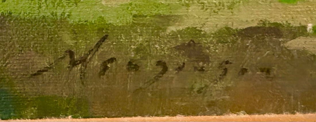 1940s Signed Oil Painting - 2