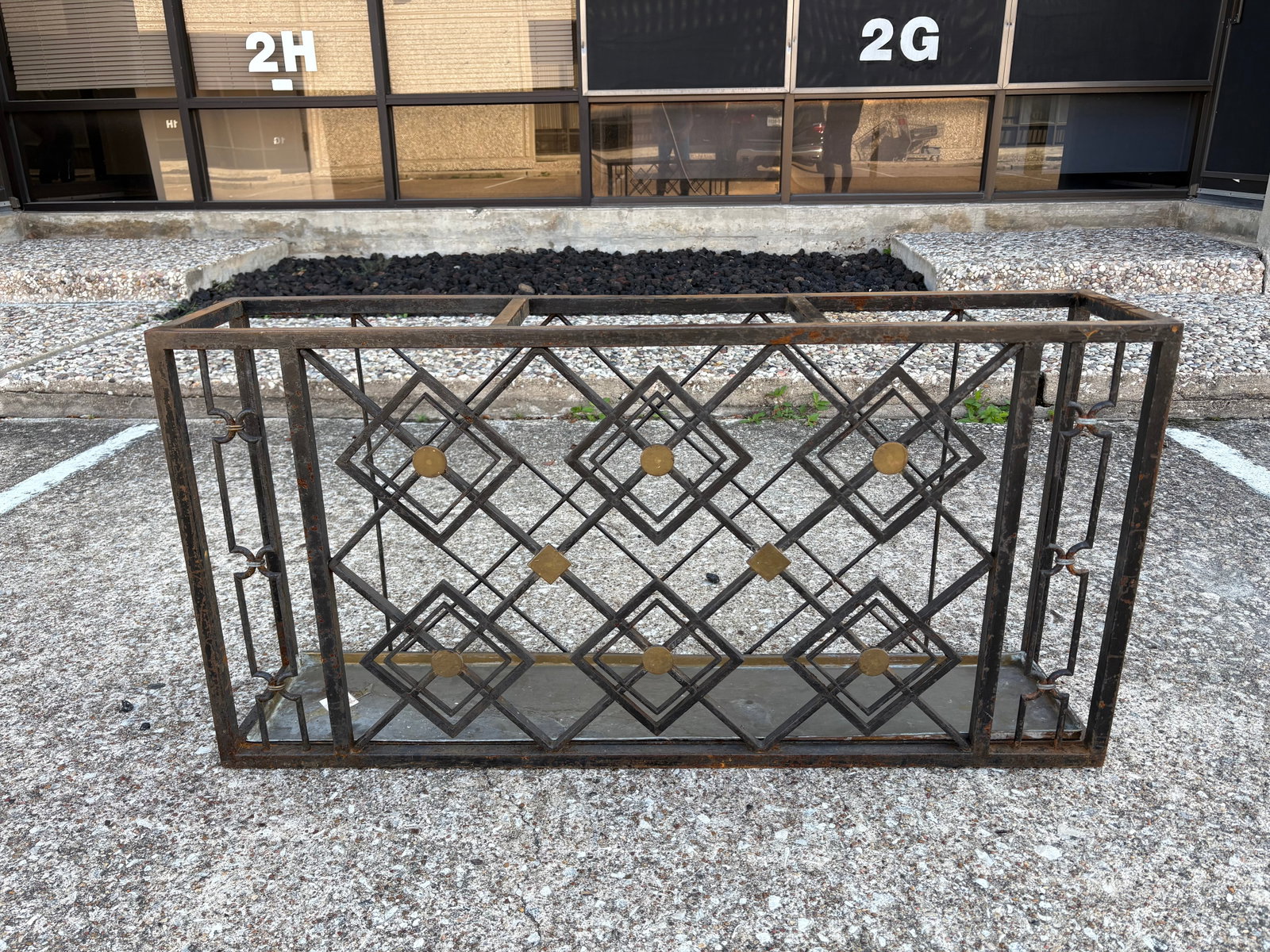 1930s French Art Deco Wrought Iron Umbrella Stand - 2