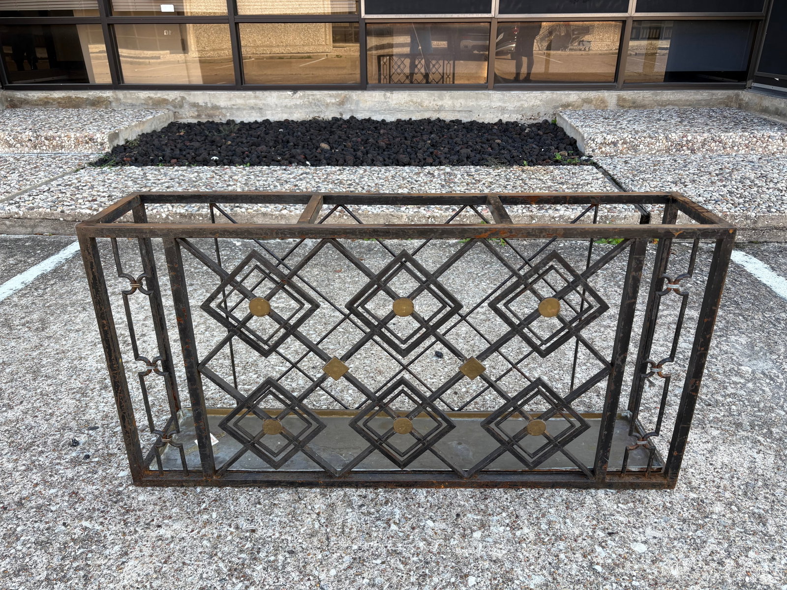 1930s French Art Deco Wrought Iron Umbrella Stand - 4