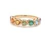 Natural 1.79 cts rainbow sapphire ring in 14k gold - 16