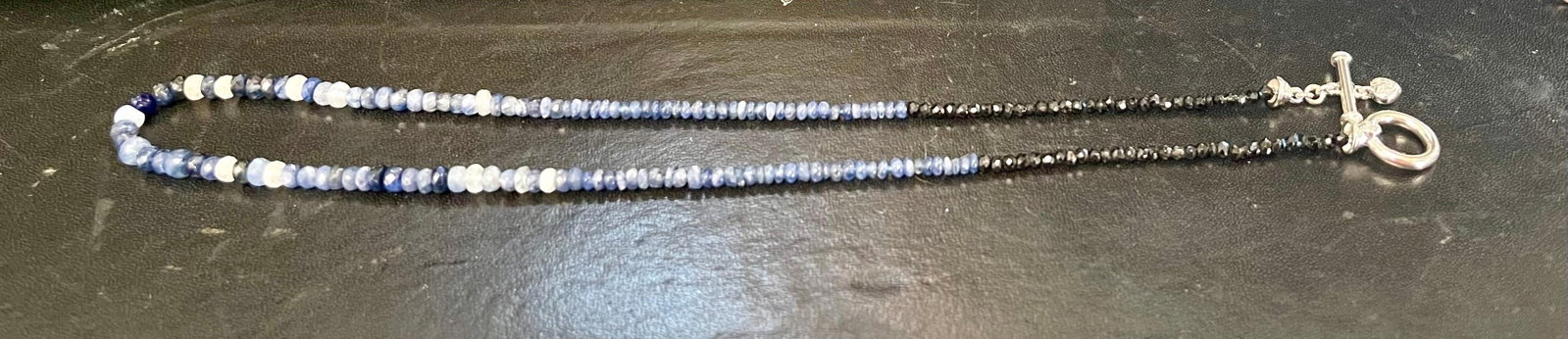 50 Carat Natural Sapphire Bead Single Strand Necklace with Diamond in 14 Kw Gold - 4