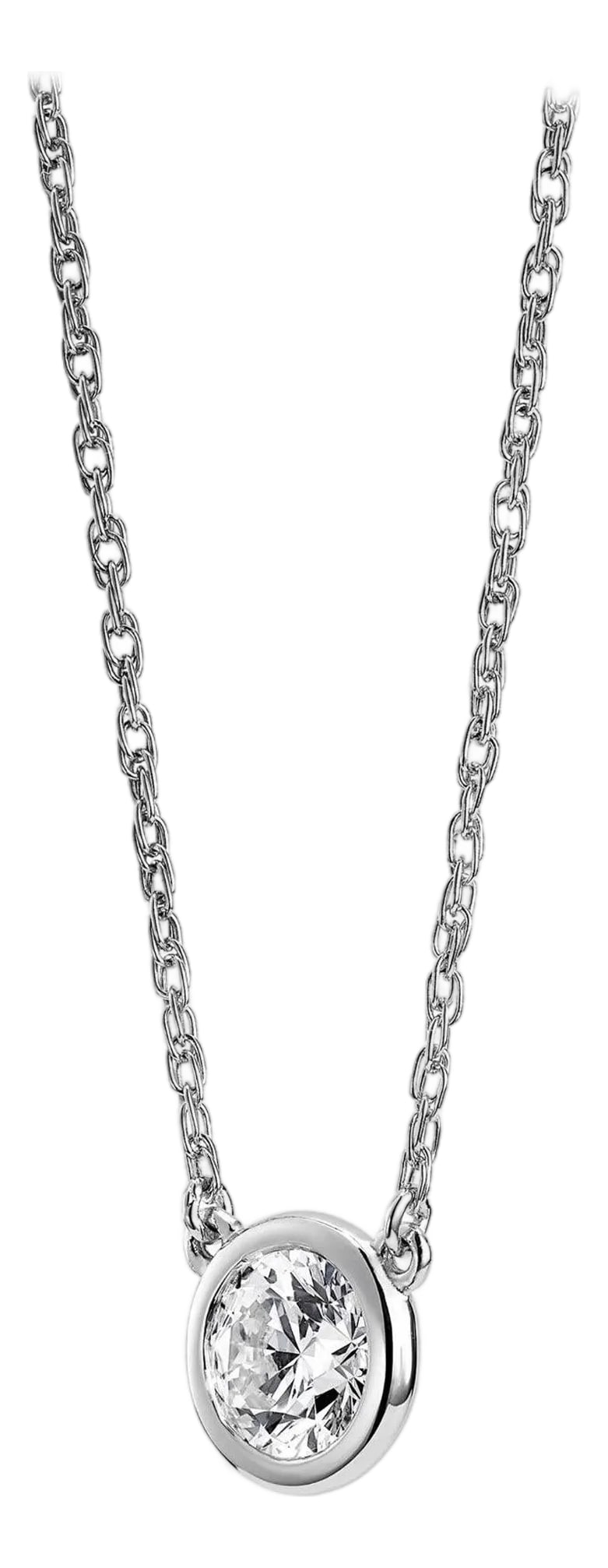 Diamonds by the Yard Single Diamond Pendant in White Gold 0.19 Ct Diamond (1 of 6)