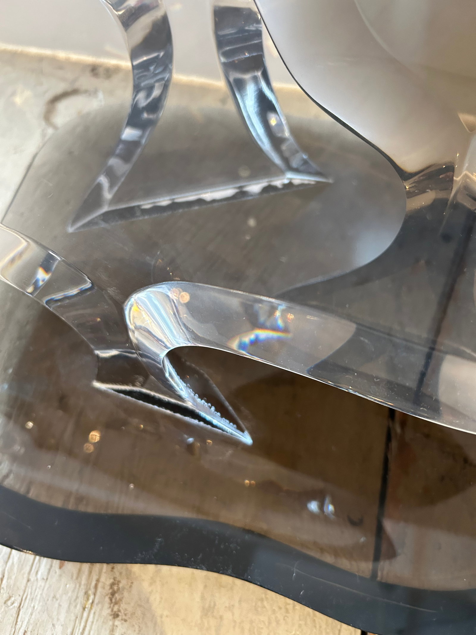 Lucite Abstract Sculpture Signed Van Teal - 10
