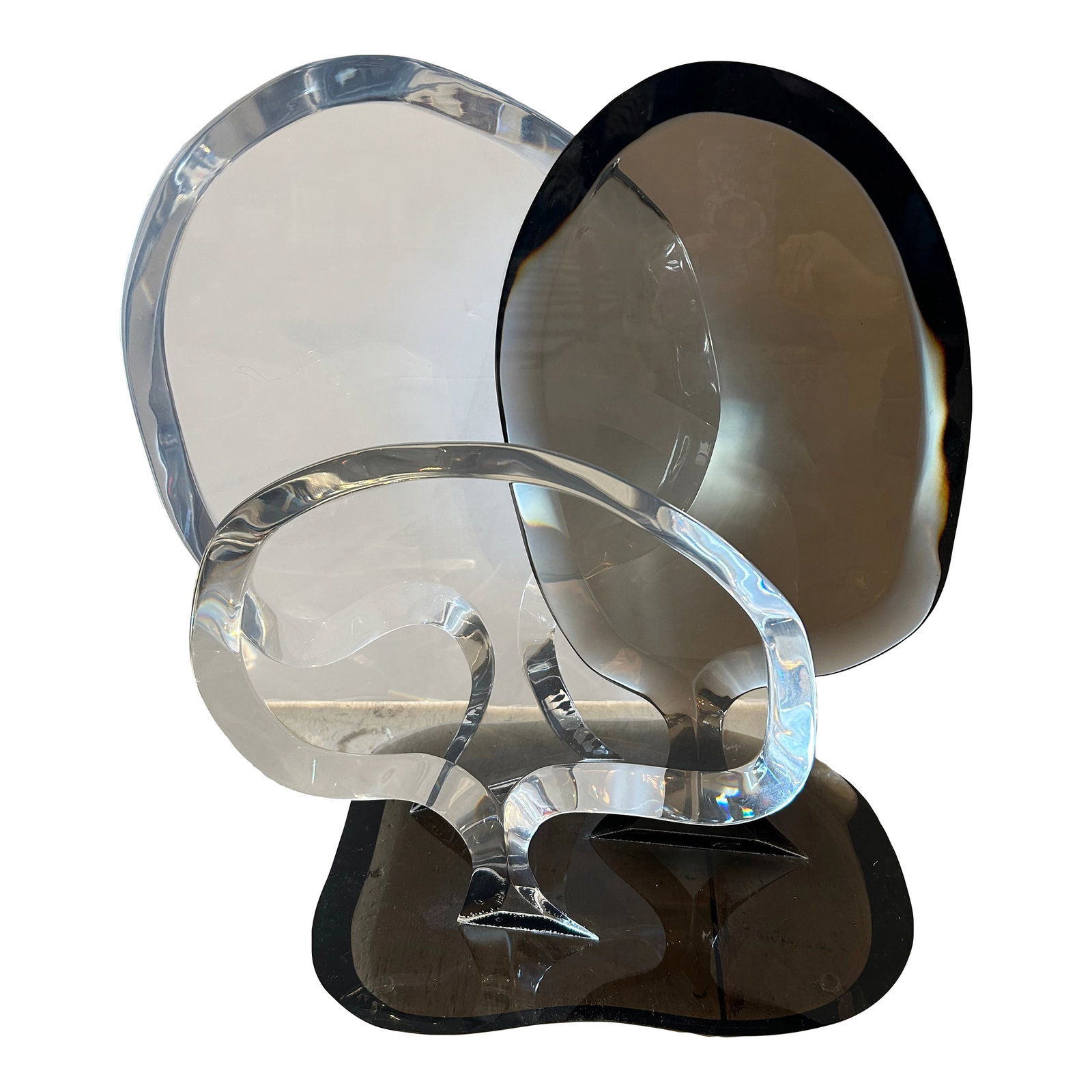 Lucite Abstract Sculpture Signed Van Teal (1 of 10)
