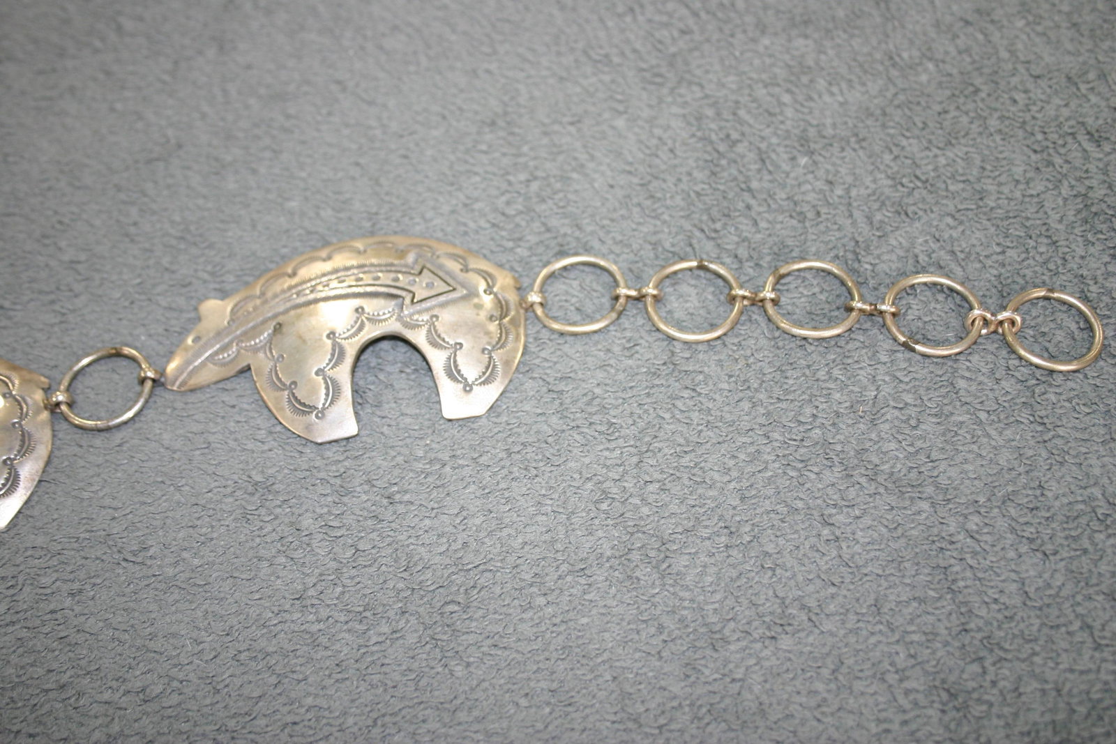 1990s Navajo Concha or Concho Belt - Bears - Herman Smith - 7