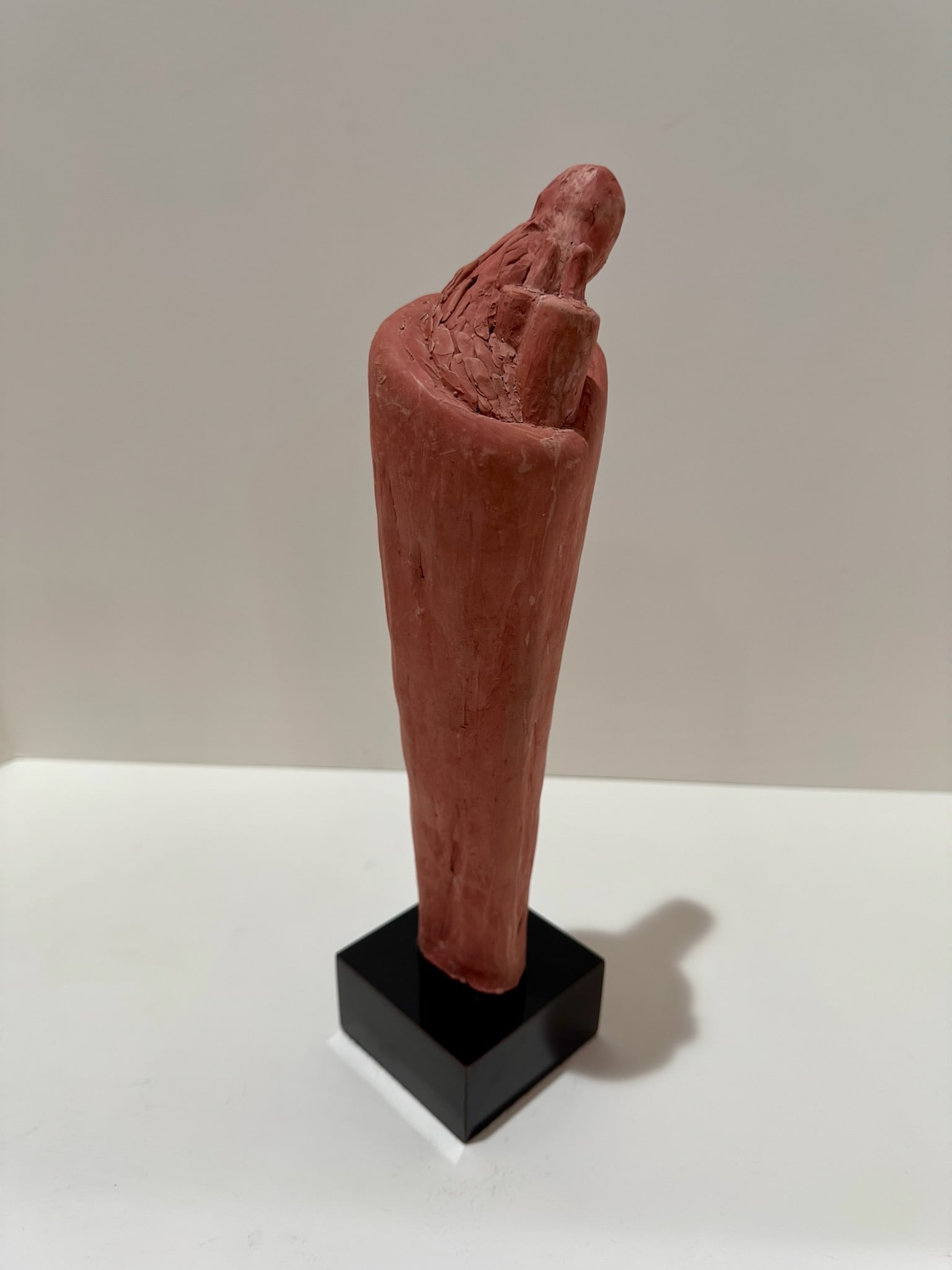 1960s Larry Mohr Signed Terra Cotta Sculpture Abstract Figurative Form on Base - 7