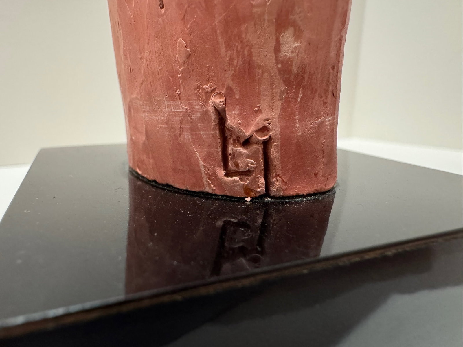 1960s Larry Mohr Signed Terra Cotta Sculpture Abstract Figurative Form on Base - 8
