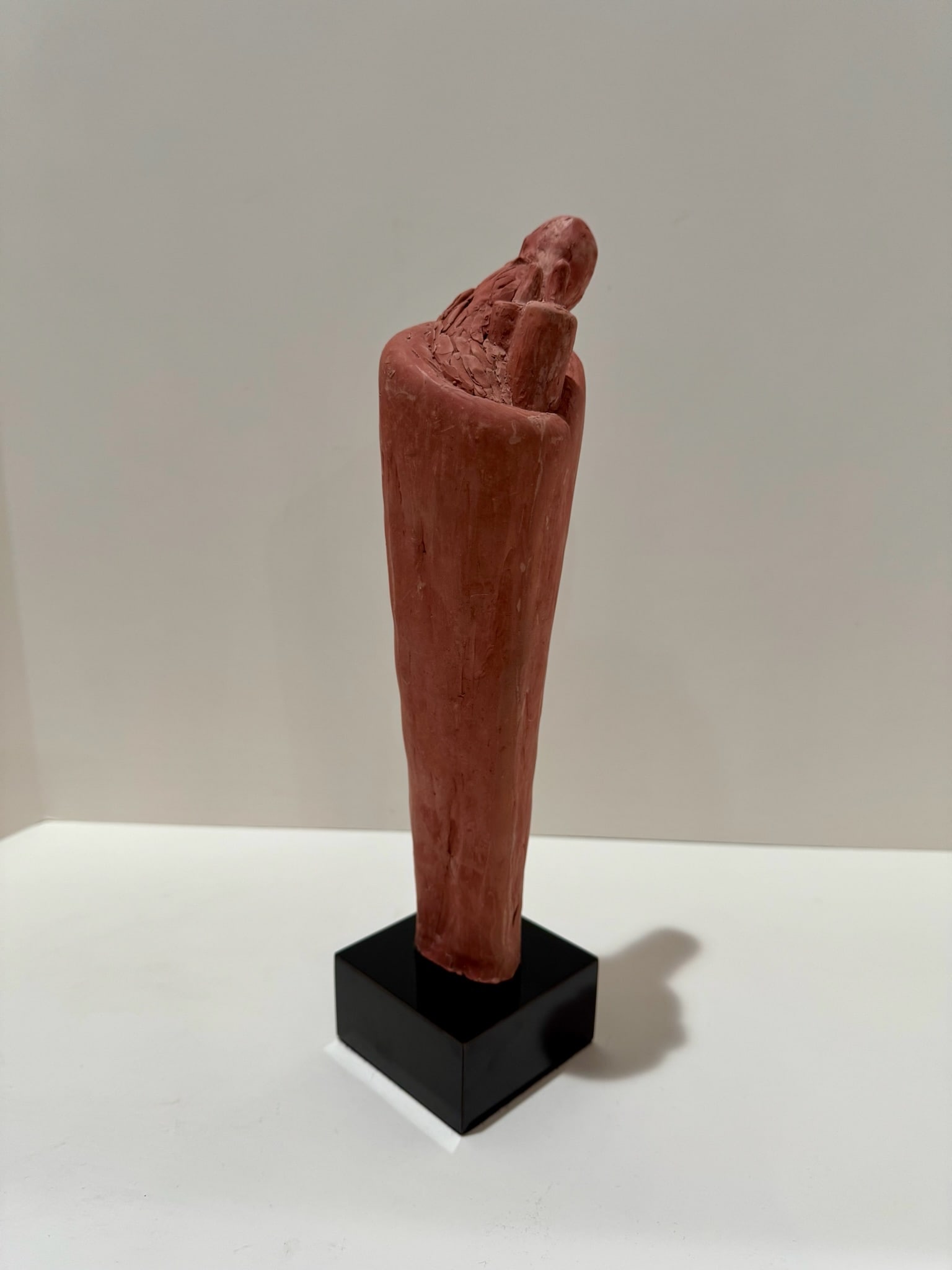 1960s Larry Mohr Signed Terra Cotta Sculpture Abstract Figurative Form on Base - 9