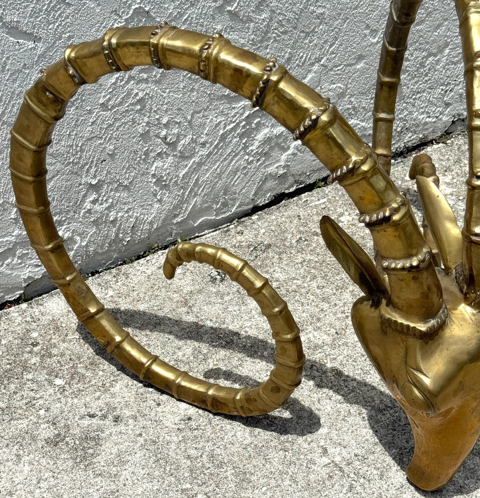 Pair French Modern Bronze Ibex Head Dining Table Bases, Attributed to Chervet - 16