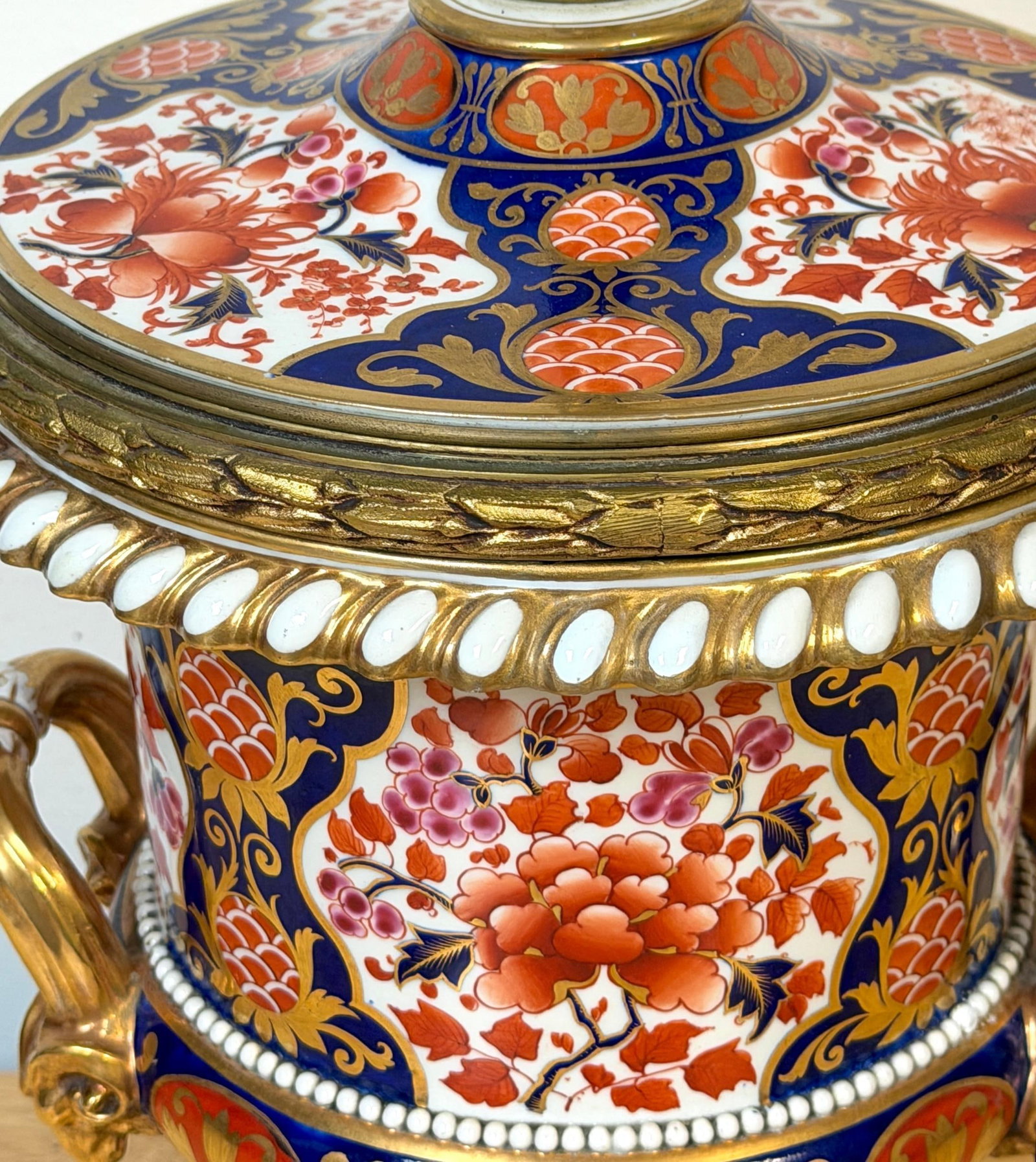 19th C Derby Porcelain, Regency Period, 'Old Imari' Vase now as a Lamp - 14