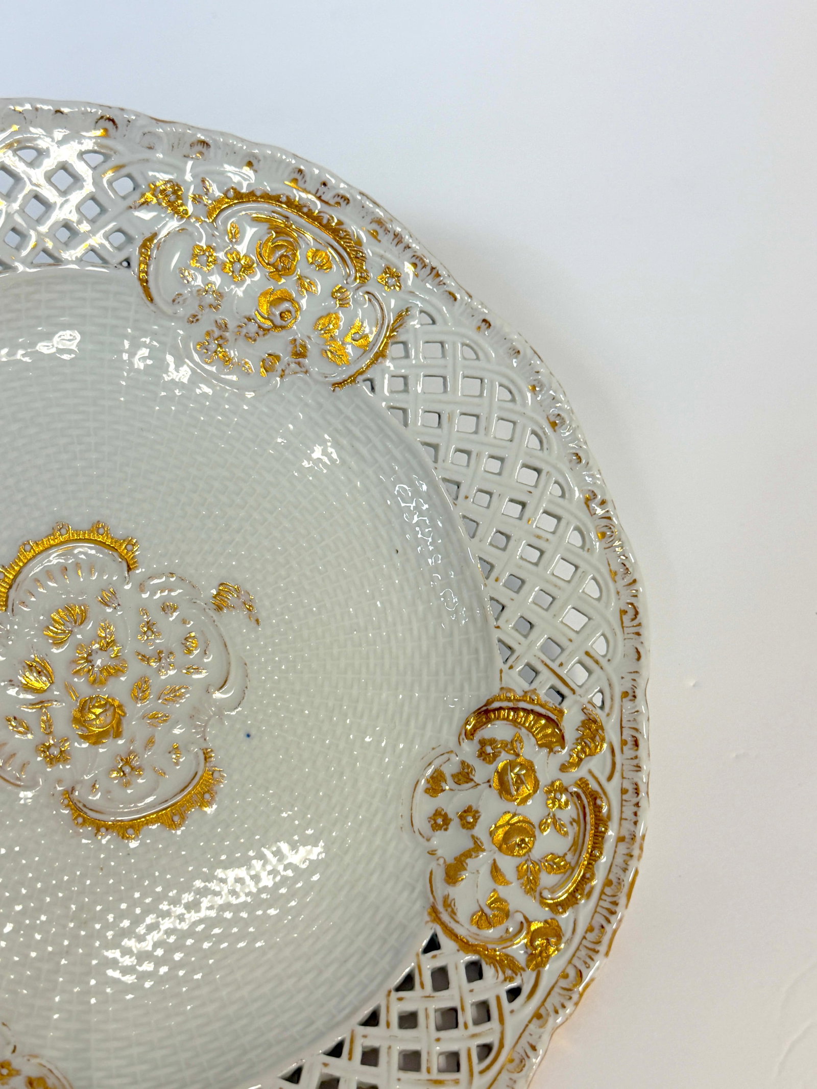 Meissen Marcolini-Period Reticulated Porcelain Plate, Circa (1774–1814) - 11
