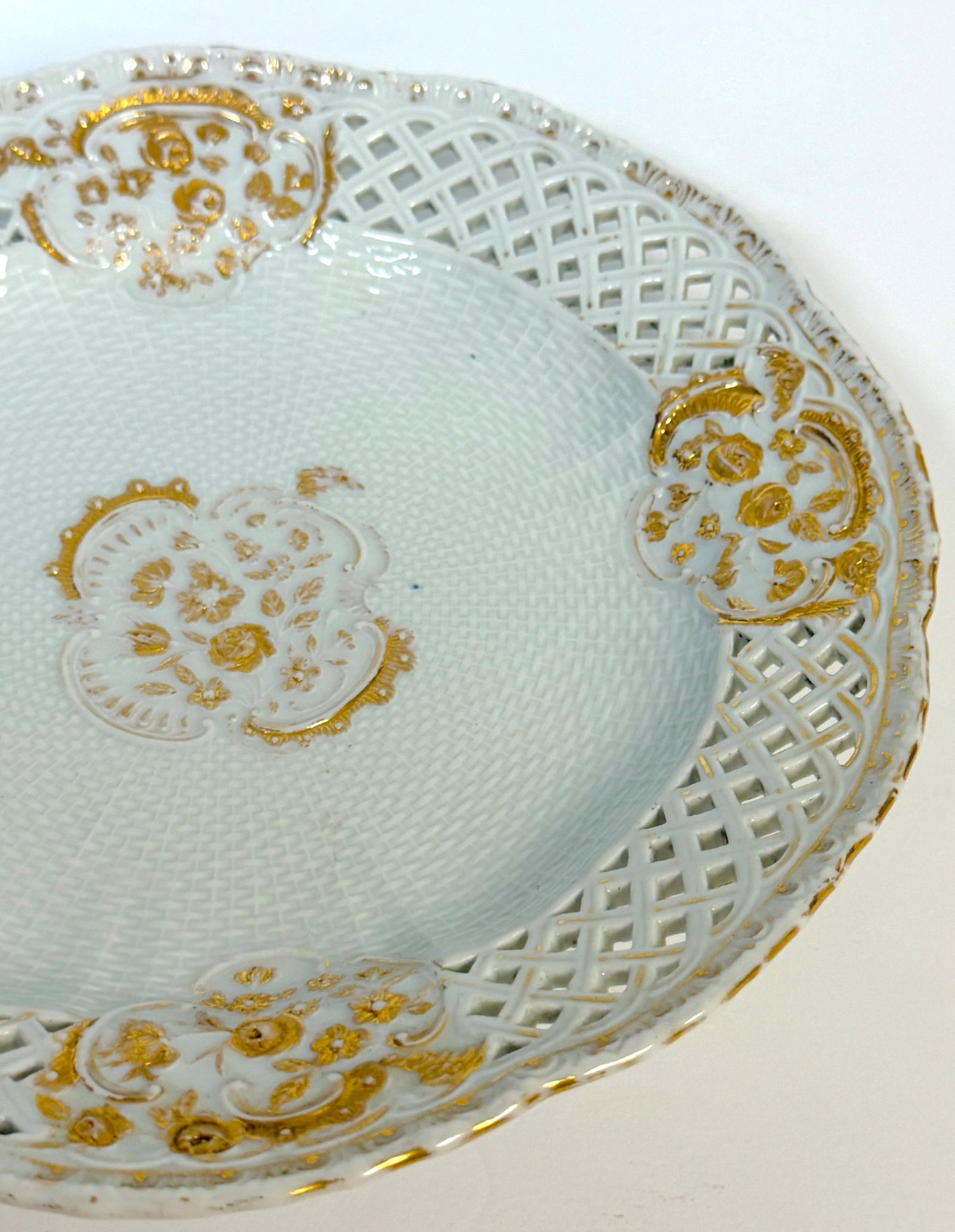 Meissen Marcolini-Period Reticulated Porcelain Plate, Circa (1774–1814) - 12