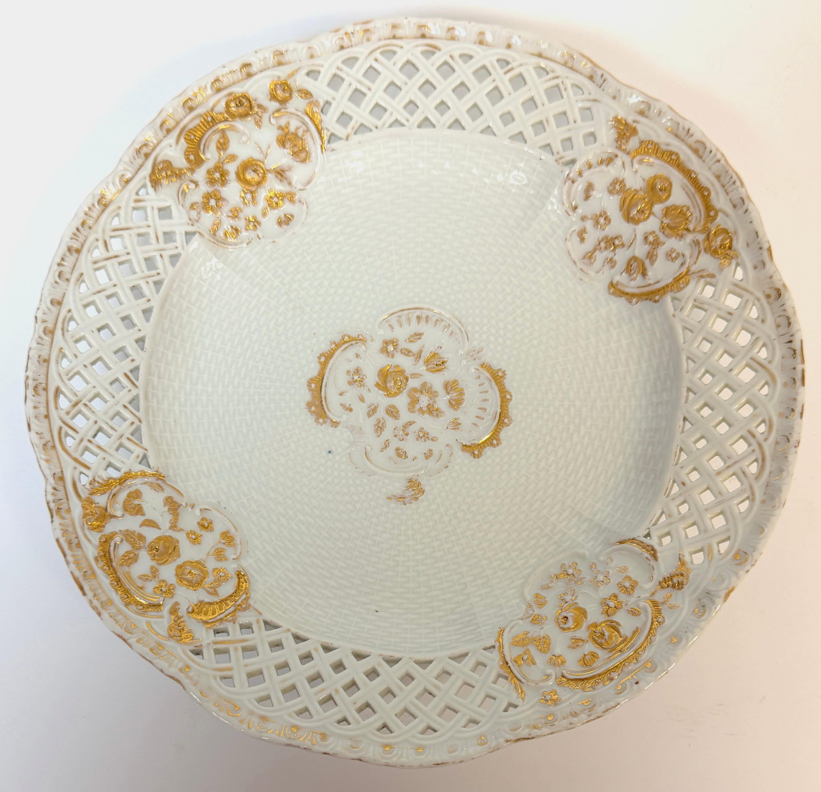 Meissen Marcolini-Period Reticulated Porcelain Plate, Circa (1774–1814) - 17