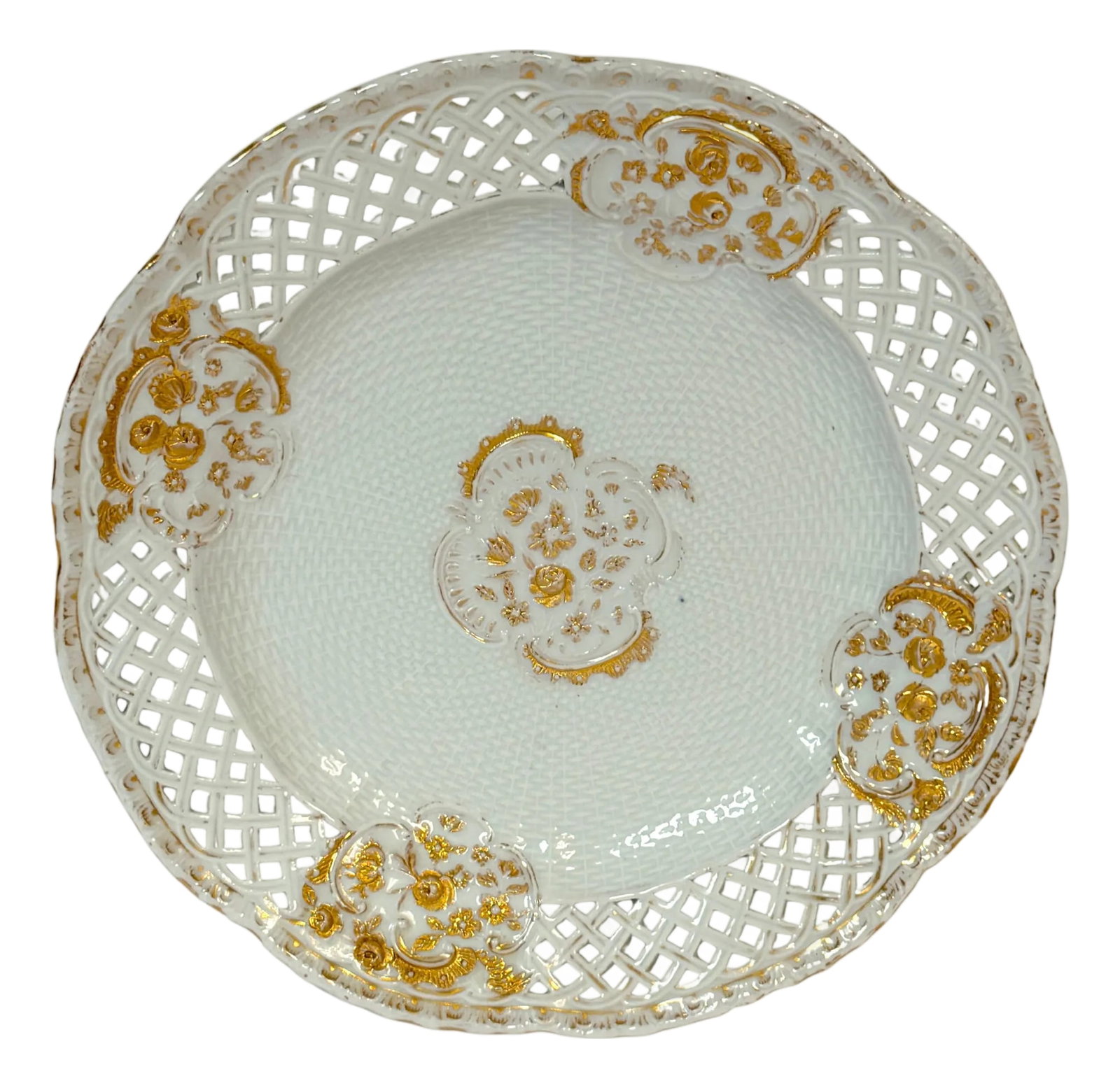Meissen Marcolini-Period Reticulated Porcelain Plate, Circa (1774–1814) (1 of 18)