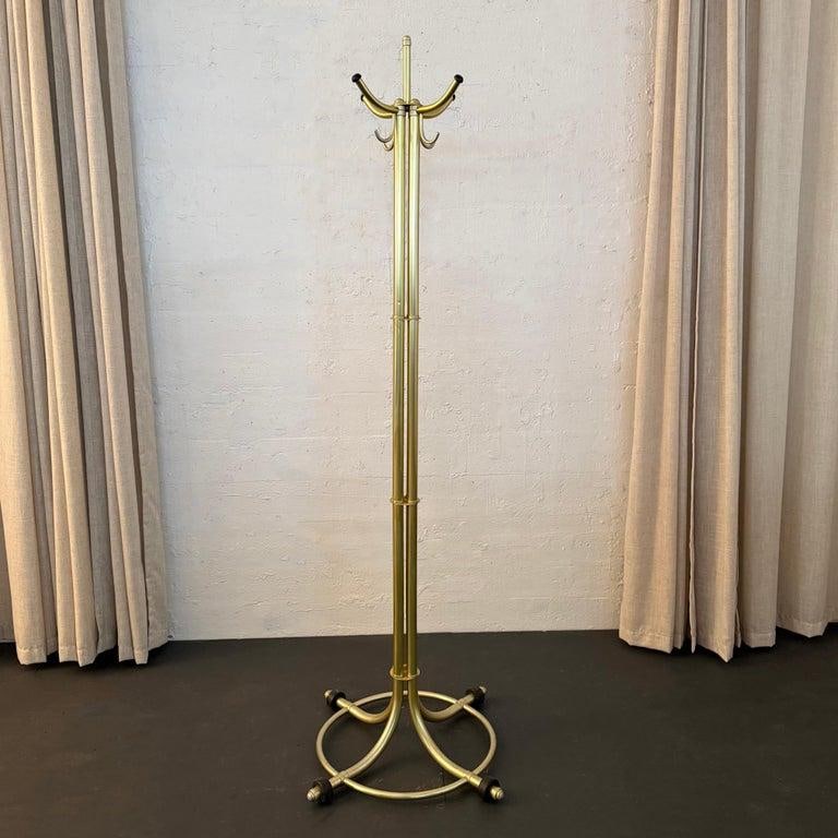 1930s Art Deco Tubular Anodized Aluminum Standing Coatrack by Warren McArthur - 2