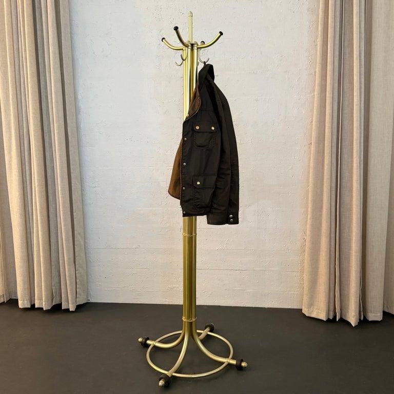 1930s Art Deco Tubular Anodized Aluminum Standing Coatrack by Warren McArthur - 3