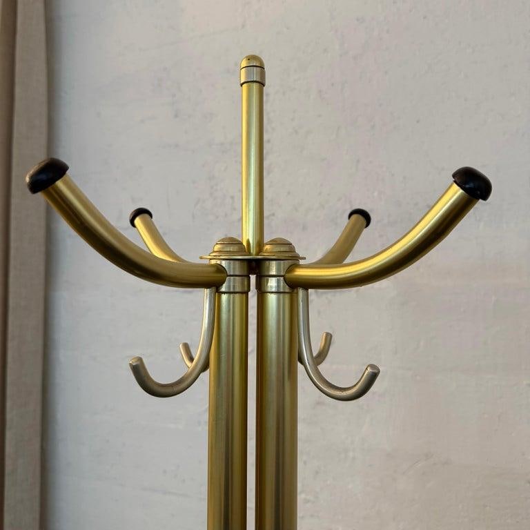 1930s Art Deco Tubular Anodized Aluminum Standing Coatrack by Warren McArthur - 4