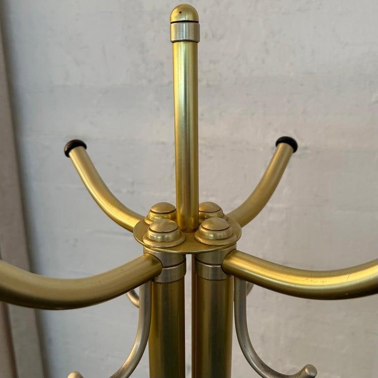 1930s Art Deco Tubular Anodized Aluminum Standing Coatrack by Warren McArthur - 8