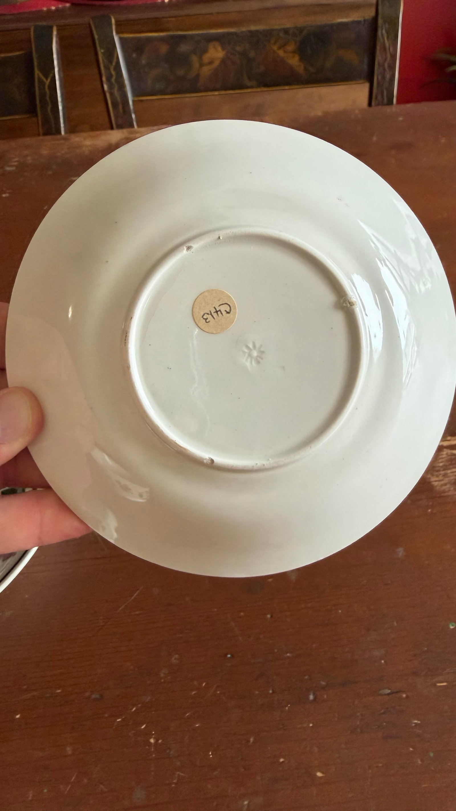 A Very Nice Pair of Antique Staffordshire Early Adam's Rose Cup & Saucer, Circa 1830 - 6