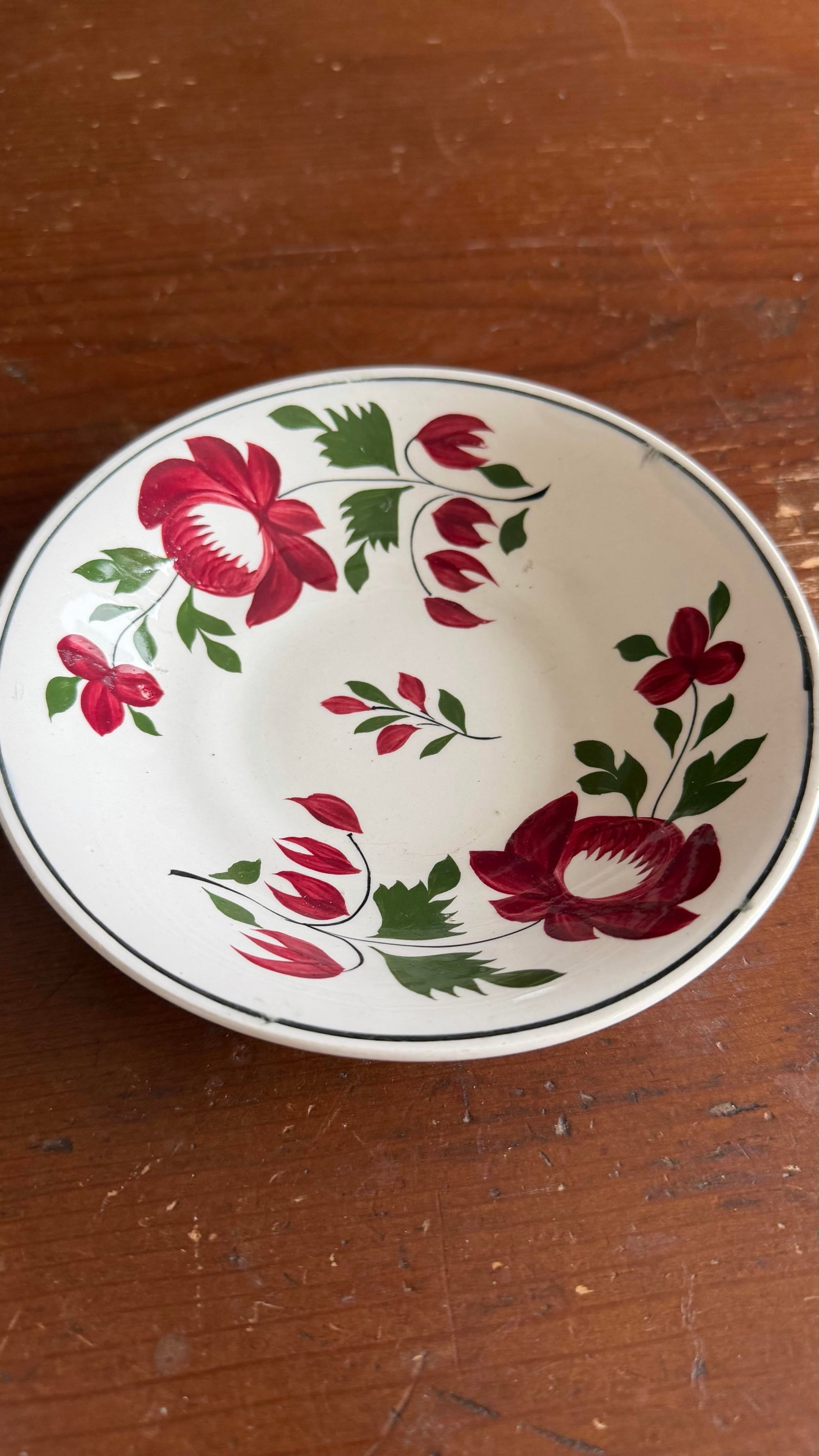 A Very Nice Pair of Antique Staffordshire Early Adam's Rose Cup & Saucer, Circa 1830 - 7