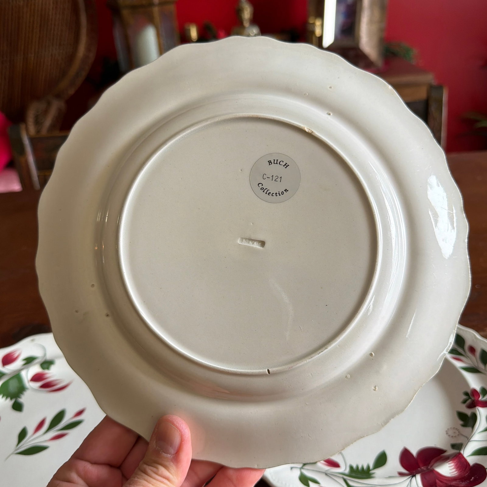 A Very Nice Set of 3 of Antique Staffordshire Early Adam's Rose Plates, Circa 1830 - 11