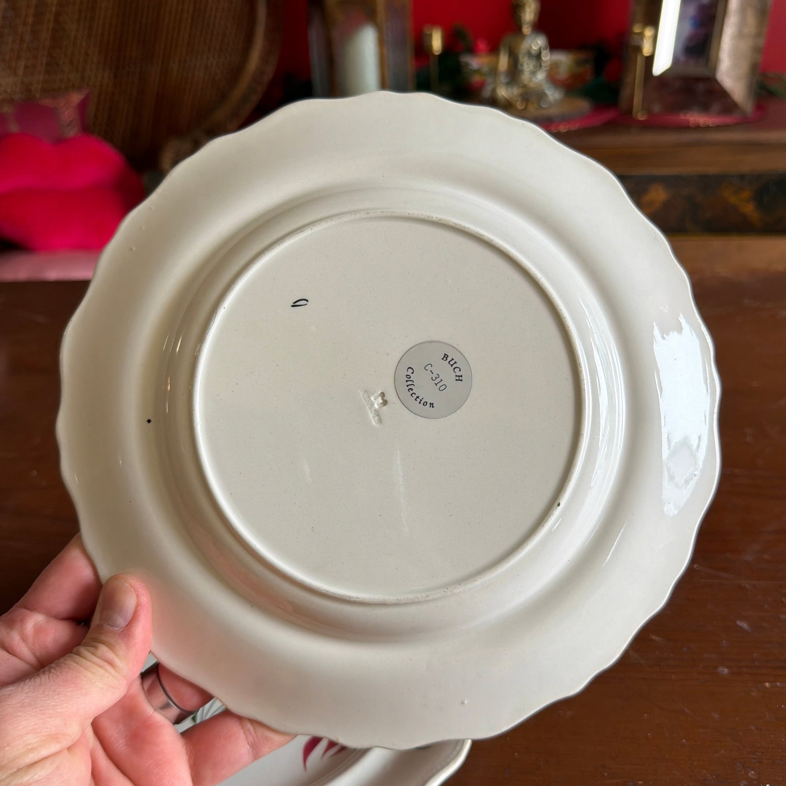 A Very Nice Set of 3 of Antique Staffordshire Early Adam's Rose Plates, Circa 1830 - 9