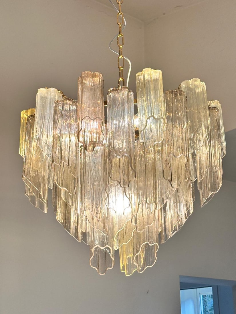 Contemporary Murano Glass Sputnik Chandelier Multicolor, Mazzega Style - 4