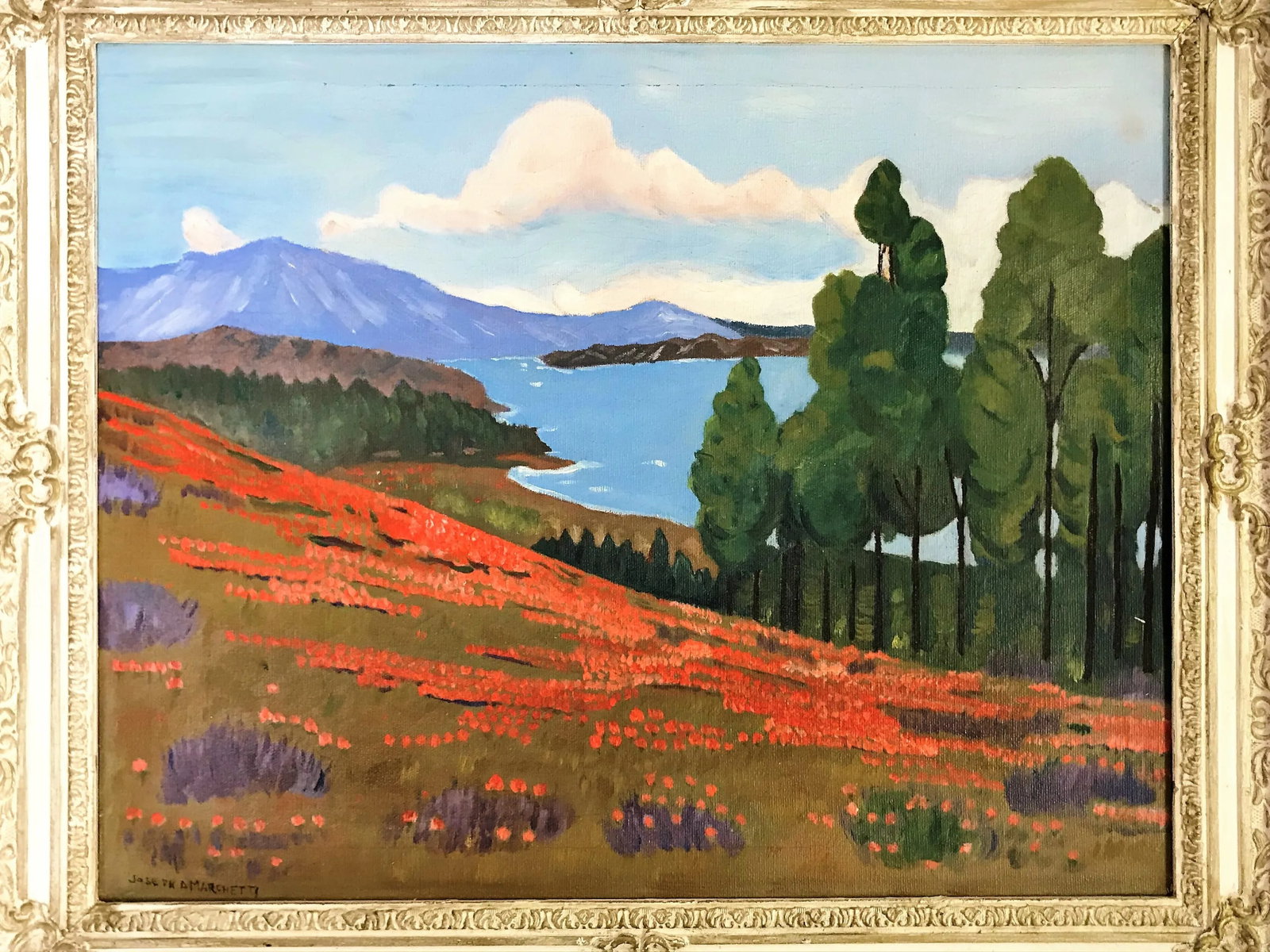 Original California Landscape Oil on Canvas by Joseph A. Marchetti - 2