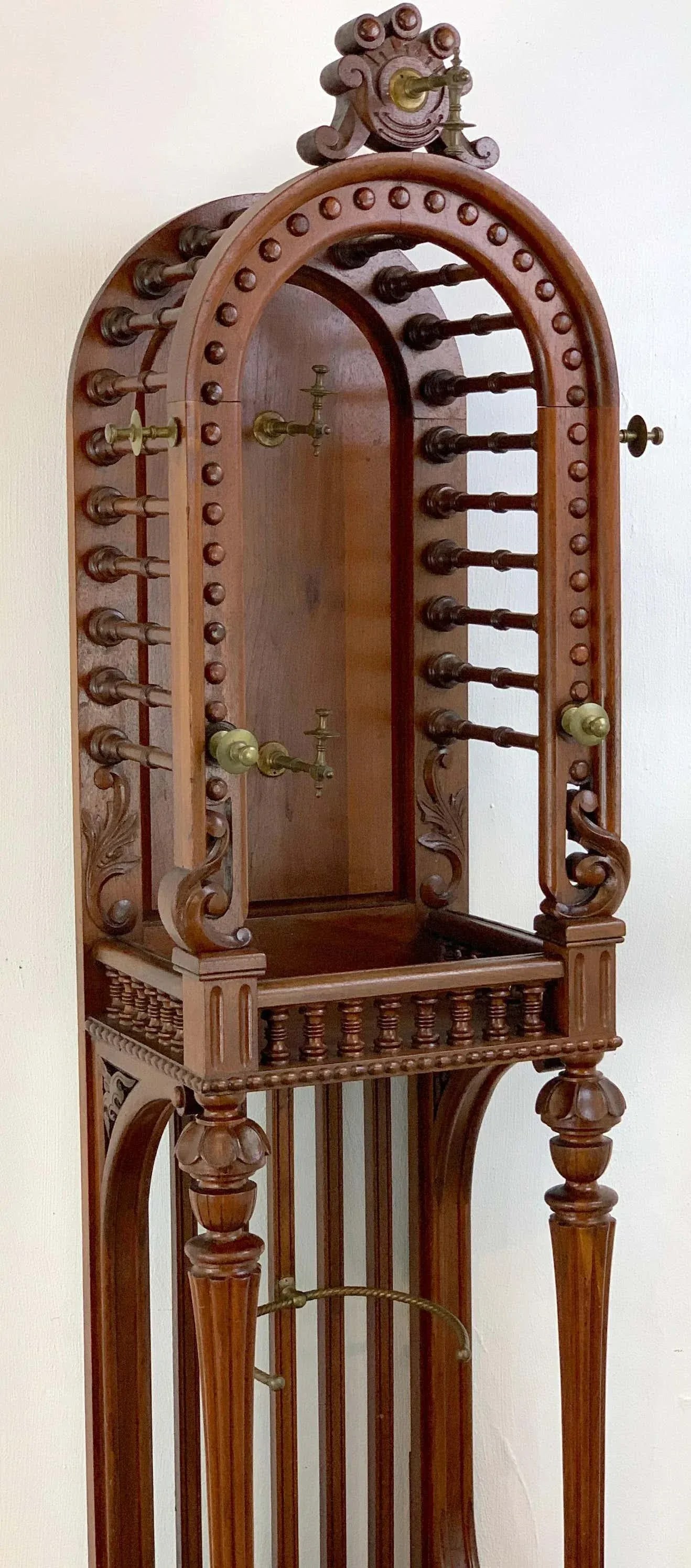 19th Century High Victorian Stick and Ball Variation Hall Rack - 10