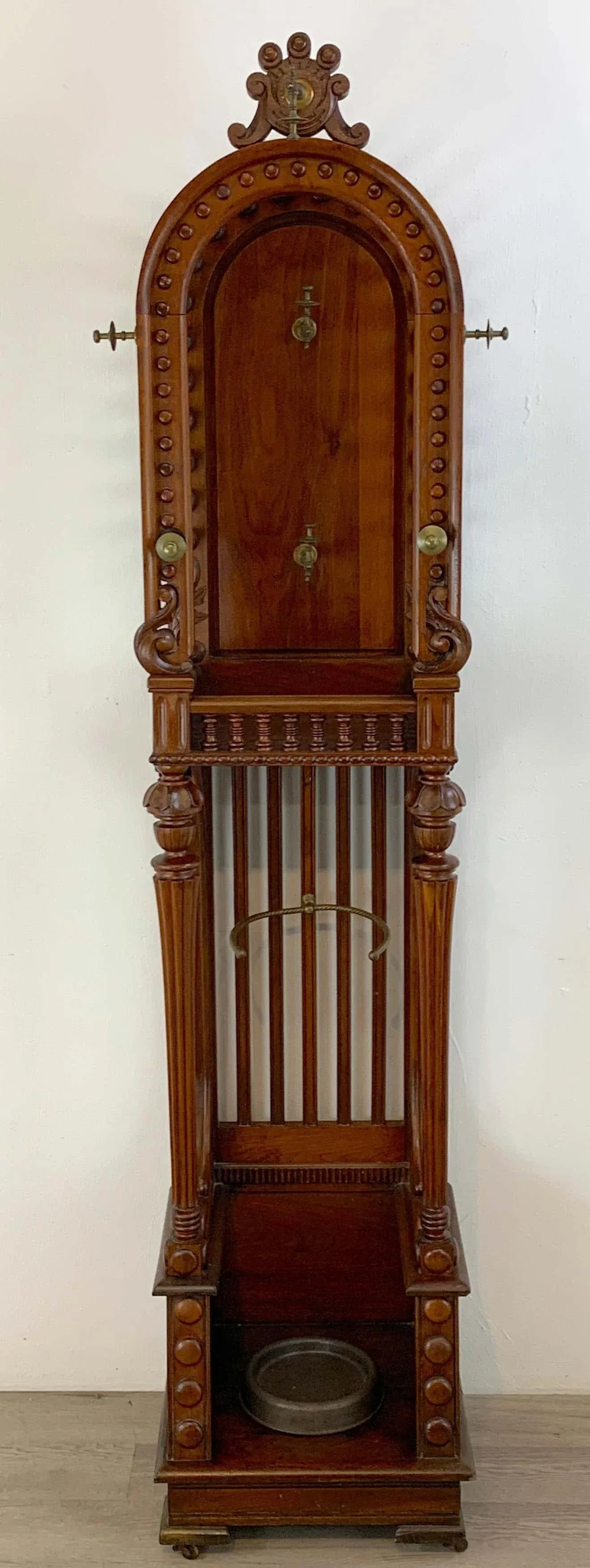 19th Century High Victorian Stick and Ball Variation Hall Rack - 9