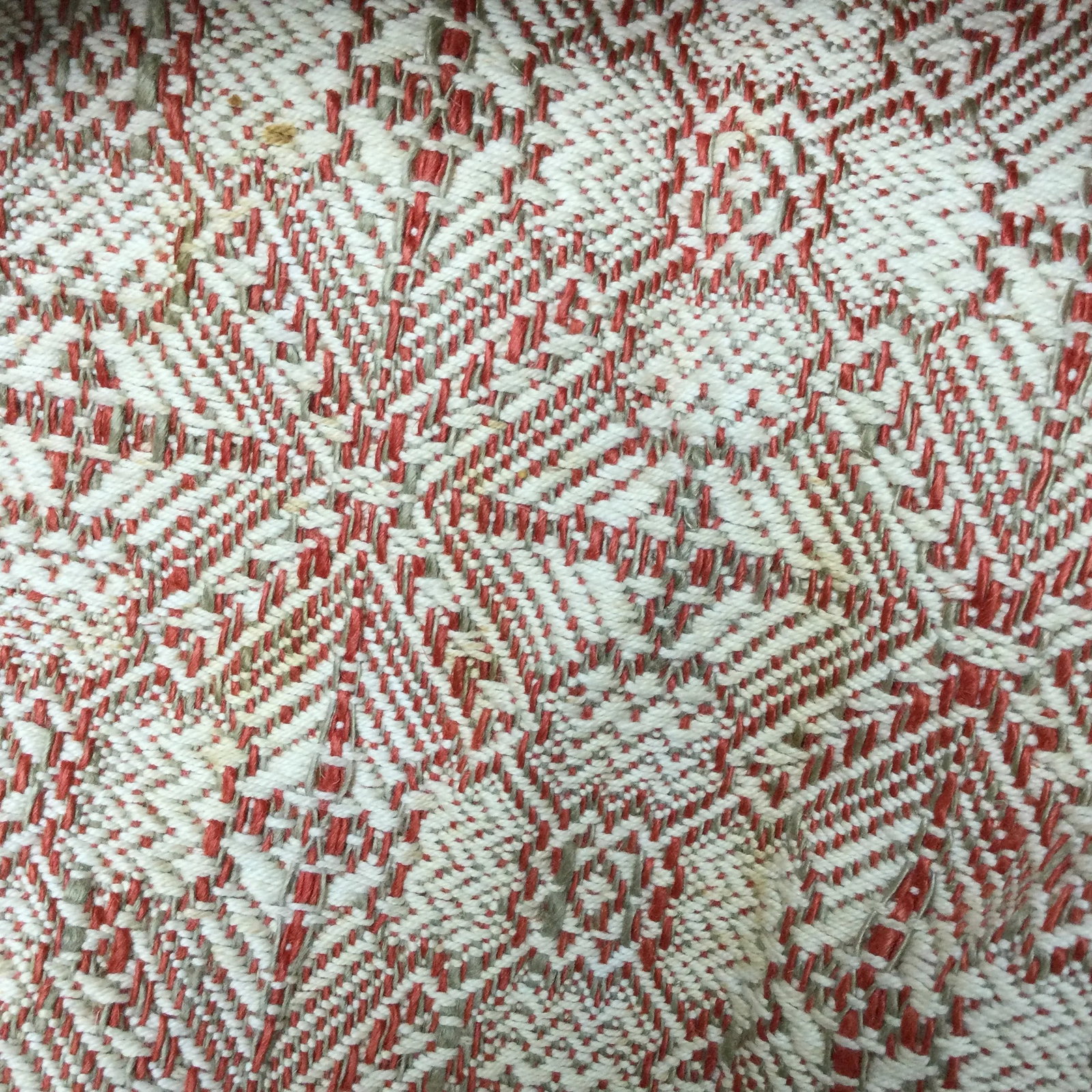 Hand Woven Rustic Vintage Coverlet or Throw - 6