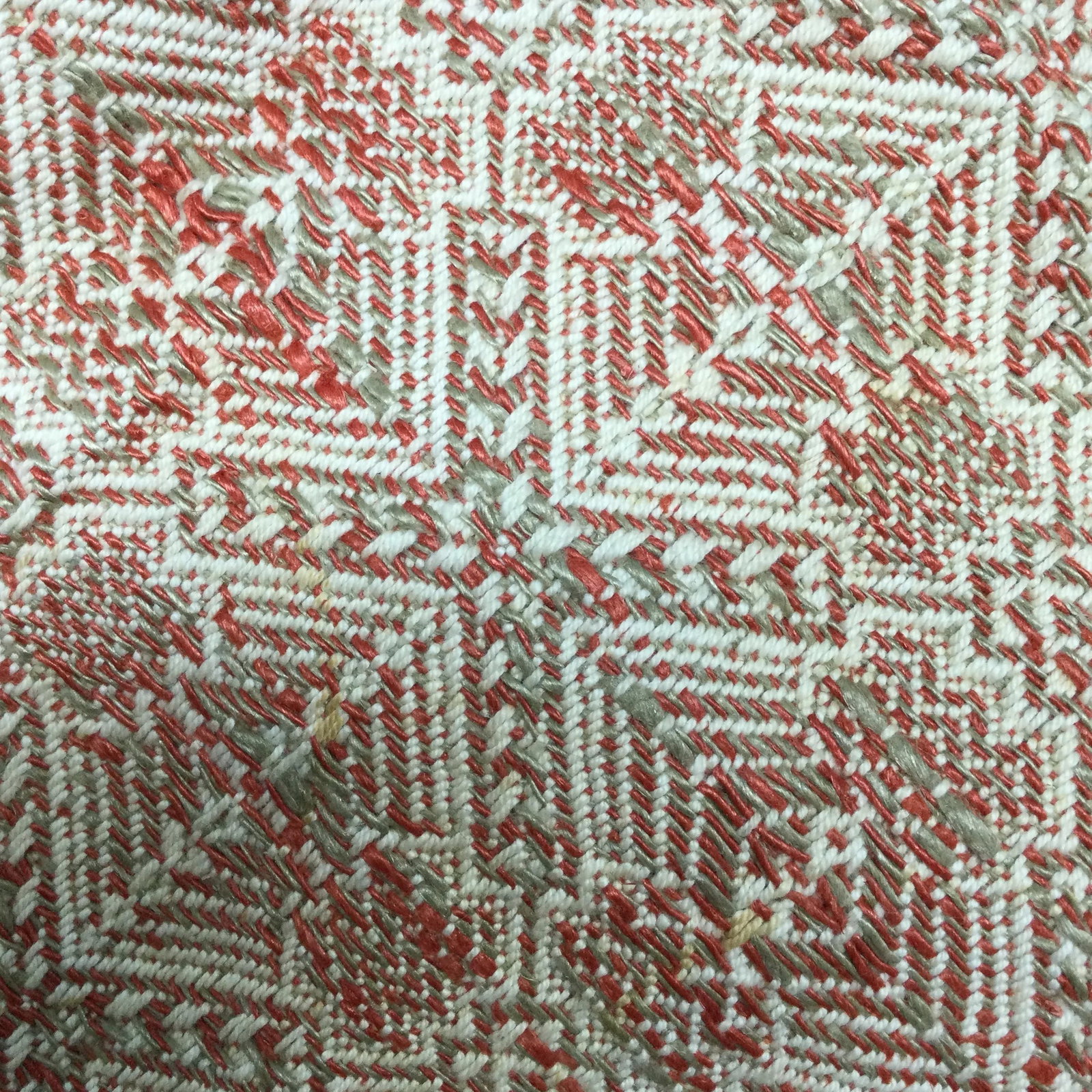 Hand Woven Rustic Vintage Coverlet or Throw - 8