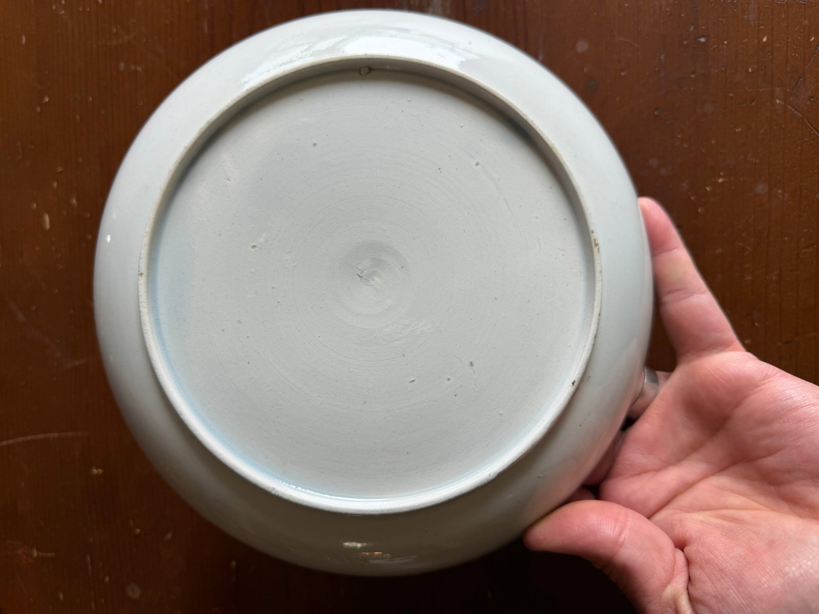 Rare Antique Pink Lustre and Bat Printed Pearlware Low Serving Bowl, Attributed to Thomas Wolfe, Cir - 11