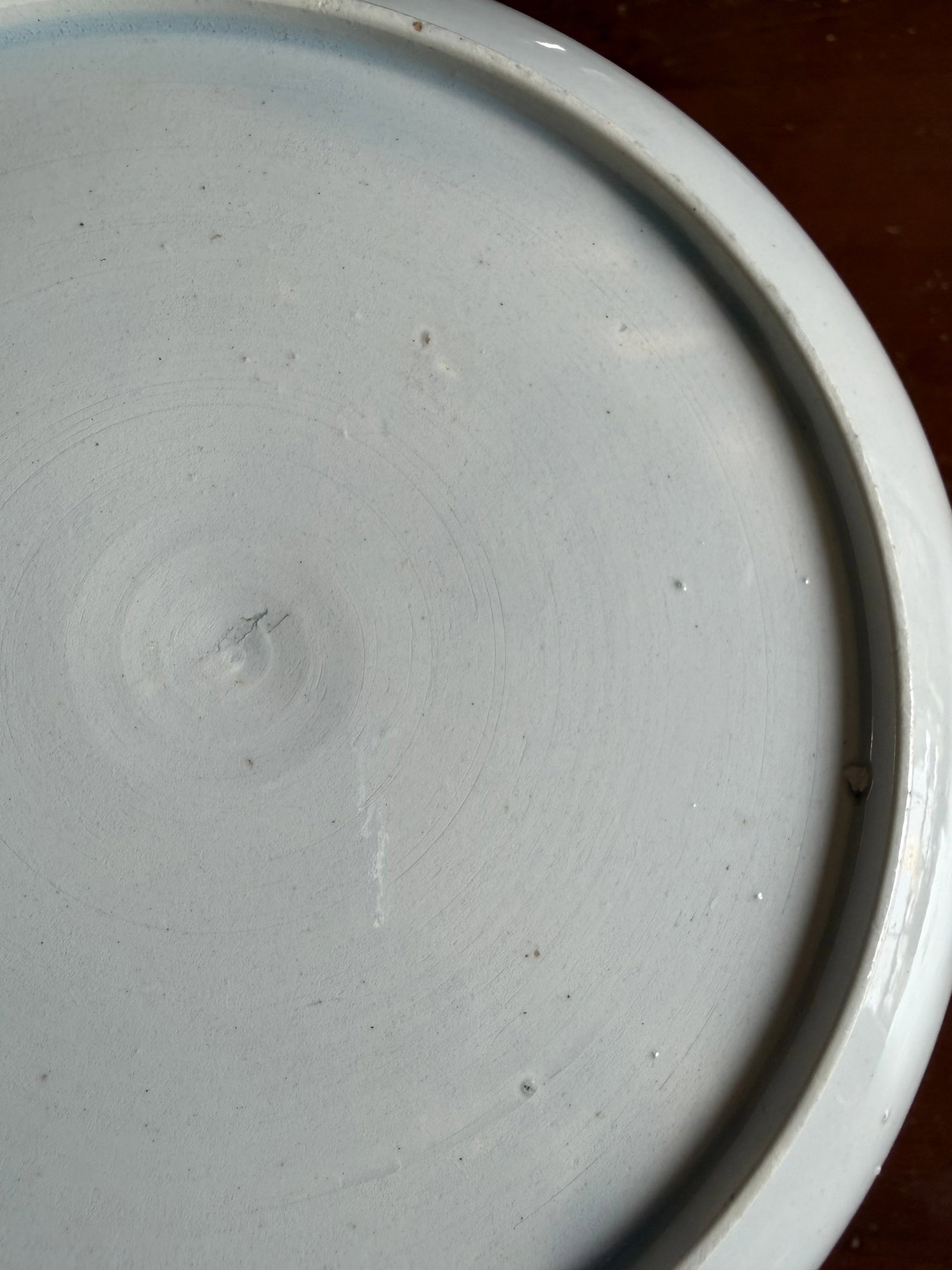 Rare Antique Pink Lustre and Bat Printed Pearlware Low Serving Bowl, Attributed to Thomas Wolfe, Cir - 7