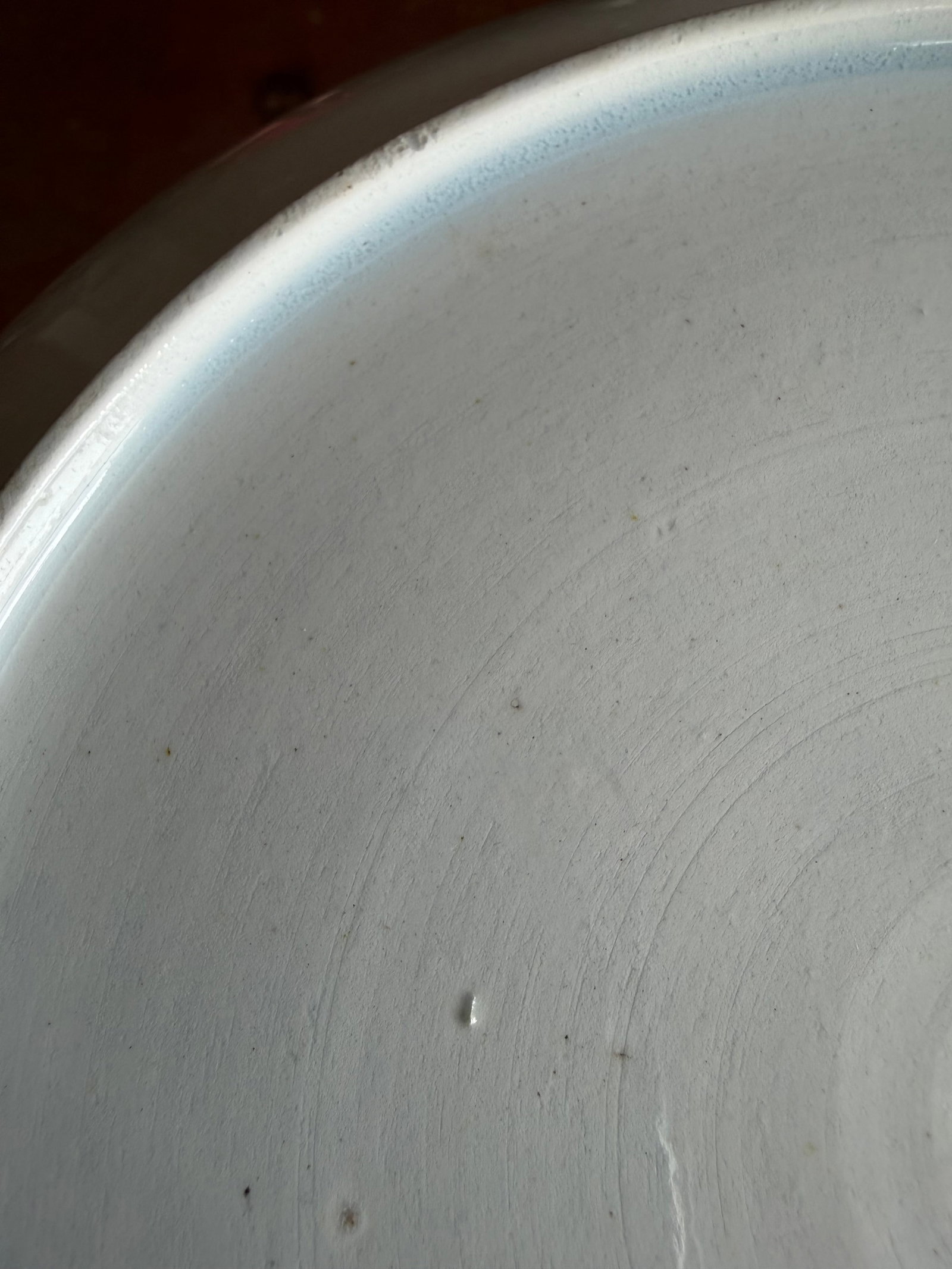 Rare Antique Pink Lustre and Bat Printed Pearlware Low Serving Bowl, Attributed to Thomas Wolfe, Cir - 8