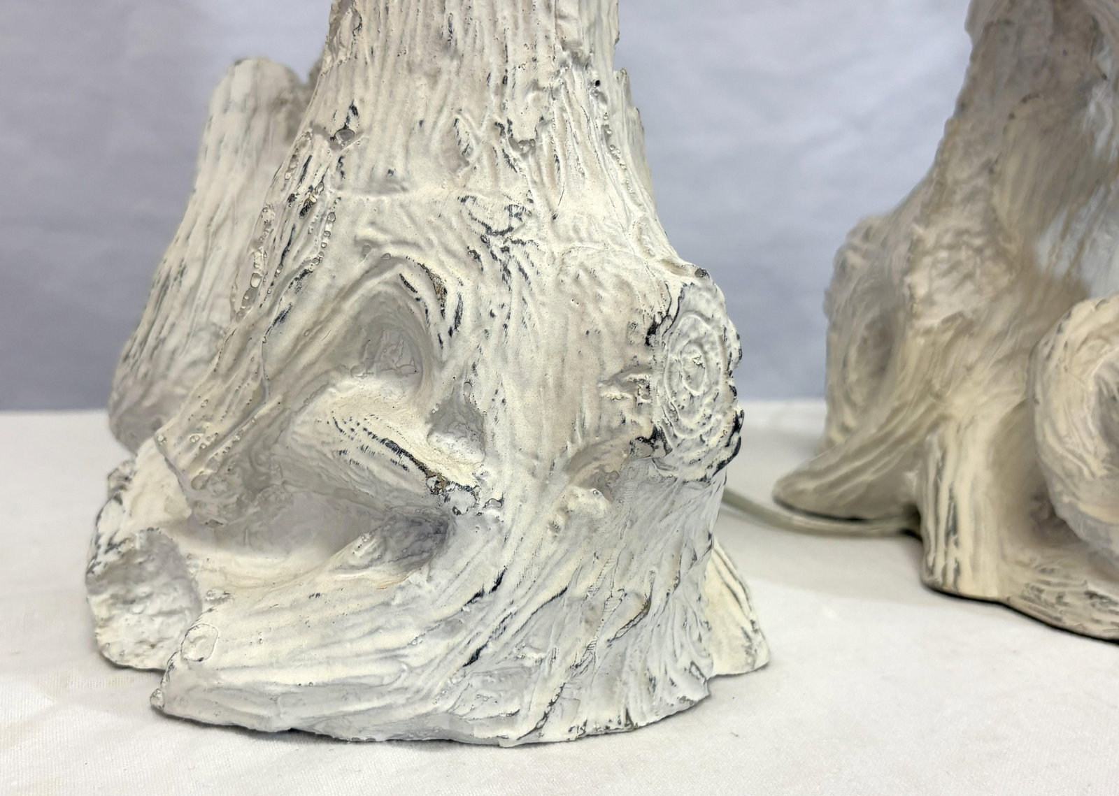 Italian Style Faux Bois Table Lamps- A Pair - 10